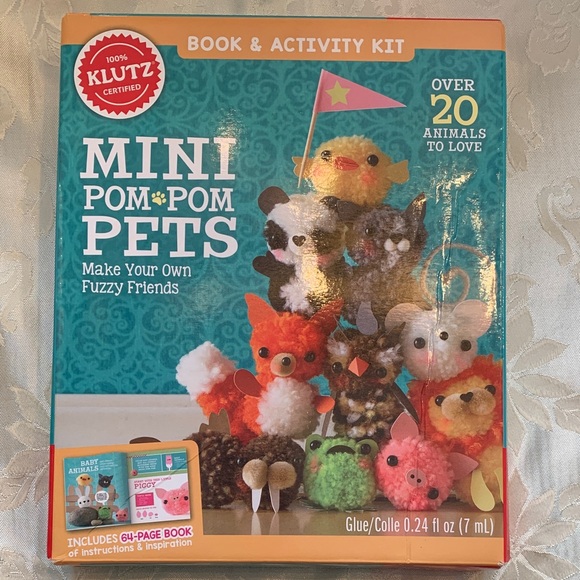 Mini Pom-Pom Pets and Furry Llama Pillow Activity Kits - Picture 2 of 5